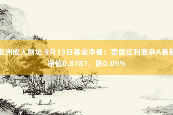 亚洲成人网址 9月13日基金净值：富国红利混杂A最新净值0.8787，跌0.09%