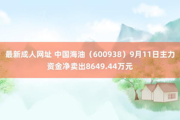 最新成人网址 中国海油（600938）9月11日主力资金净卖出8649.44万元