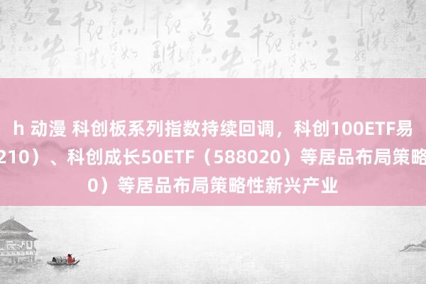 h 动漫 科创板系列指数持续回调，科创100ETF易方达（588210）、科创成长50ETF（588020）等居品布局策略性新兴产业