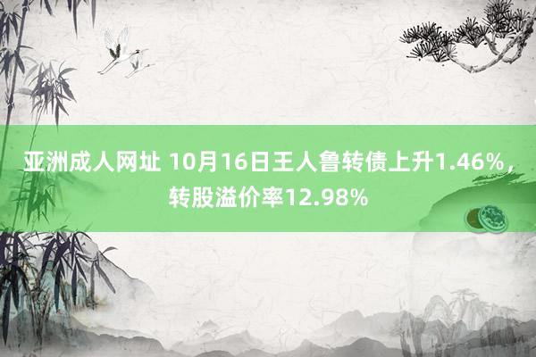 亚洲成人网址 10月16日王人鲁转债上升1.46%，转股溢价率12.98%