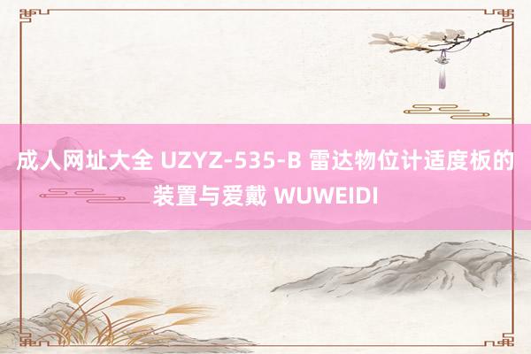 成人网址大全 UZYZ-535-B 雷达物位计适度板的装置与爱戴 WUWEIDI