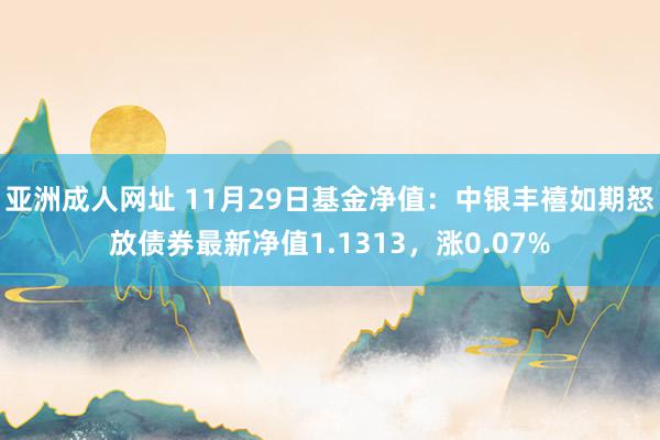 亚洲成人网址 11月29日基金净值：中银丰禧如期怒放债券最新净值1.1313，涨0.07%