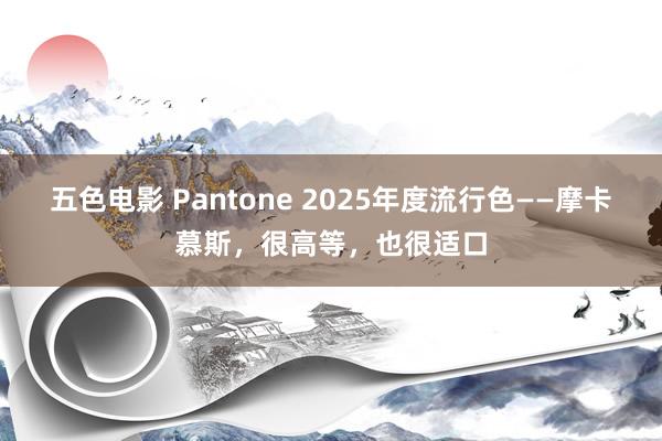 五色电影 Pantone 2025年度流行色——摩卡慕斯，很高等，也很适口