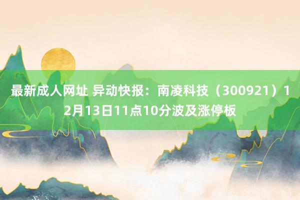 最新成人网址 异动快报：南凌科技（300921）12月13日11点10分波及涨停板