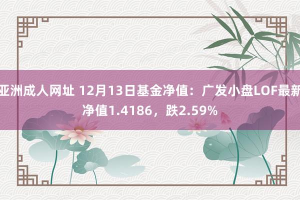 亚洲成人网址 12月13日基金净值：广发小盘LOF最新净值1.4186，跌2.59%