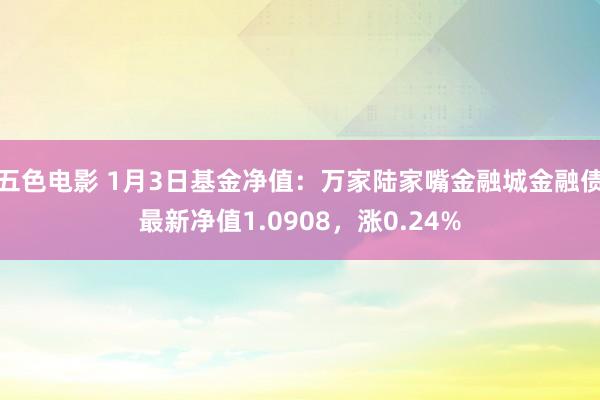 五色电影 1月3日基金净值：万家陆家嘴金融城金融债最新净值1.0908，涨0.24%